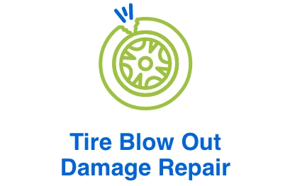 Tire Blow Out Damage Repair